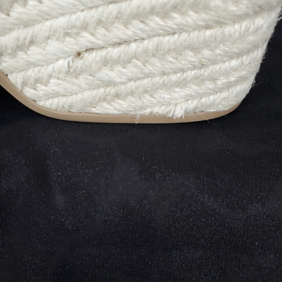 Dolce Vita Womens Saydie Cream Raffia Slip On Wedge Platform Sandals  Size 9.5 - Picture 12 of 15